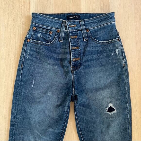 J.Crew Curvy Toothpick Jeans Raw Hem 26 X 27” - Picture 2 of 4